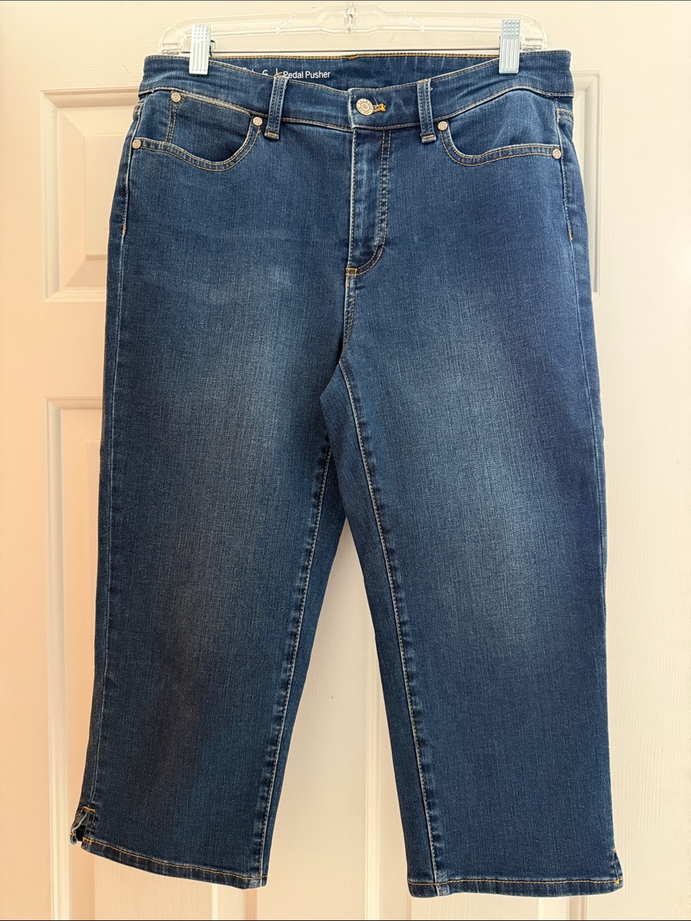 Talbots Dark Blue Denim Pedal Pushers